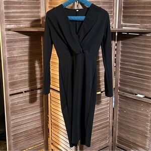 Black Bodycon Long Sleeve Dress